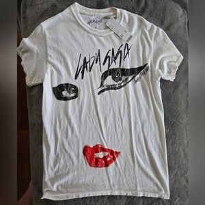 Lady Gaga T-shirt, white (s)